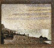 Georges Seurat Seine-s Dusk china oil painting artist